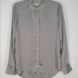 Alexa Chung for Madewell button front shirt, Peter Pan collar, Medium